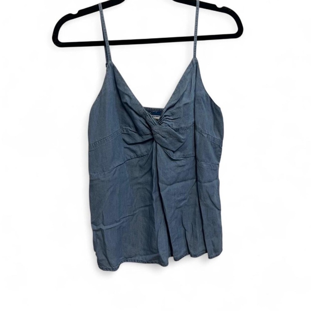 Women's Denim-like Spaghetti Strap Top